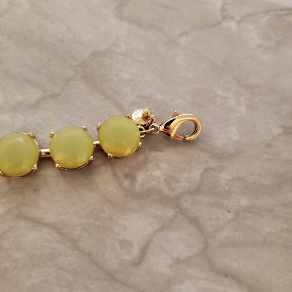 ✨ J.Crew Green Rhinestones Crystals Dot Statement Bracelet ✨ - Picture 3 of 10